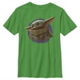 thumbnail image 1 of Boy's Star Wars: The Mandalorian The Child Circle Halo  Graphic Tee Kelly Green X Large, 1 of 4