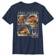 thumbnail image 1 of Boy's Star Wars: The Mandalorian The Child Collage  Graphic Tee Navy Blue X Large, 1 of 3
