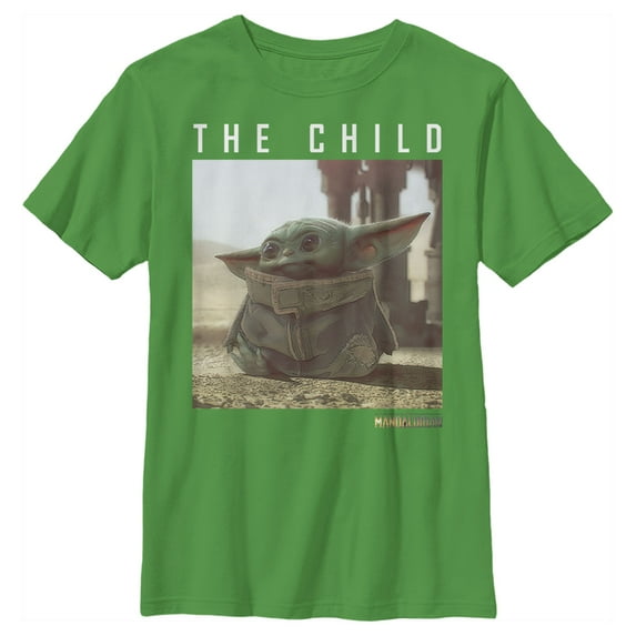 Boy's Star Wars: The Mandalorian The Child Frame Graphic Tee Kelly Green X Small