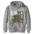 thumbnail image 1 of Boy's Star Wars: The Mandalorian The Child Frame Pull Over Hoodie Athletic Heather X Large, 1 of 4