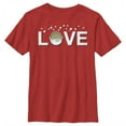 thumbnail image 1 of Boy's Star Wars: The Mandalorian The Child Love Bassinet  Graphic Tee Red Small, 1 of 3