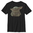 thumbnail image 1 of Boy's Star Wars: The Mandalorian The Child Portrait  Graphic Tee Black Medium, 1 of 4