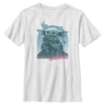 thumbnail image 1 of Boy's Star Wars: The Mandalorian The Child Use The Force  Graphic Tee White X Large, 1 of 5