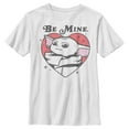 thumbnail image 1 of Boy's Star Wars: The Mandalorian Valentine's Day Grogu Be Mine  Graphic Tee White Medium, 1 of 4