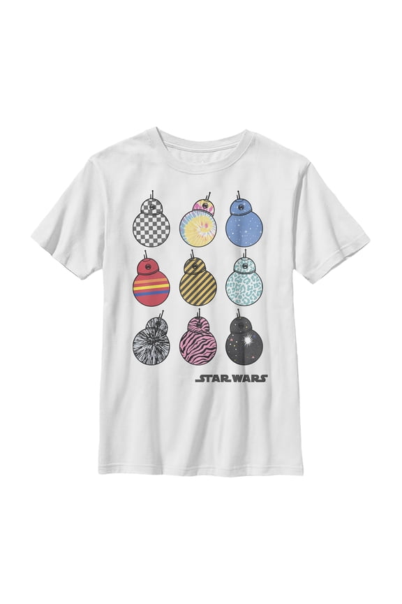 Boy's Star Wars: The Rise of Skywalker BB-8 Fashion Graphic Tee White X Small
