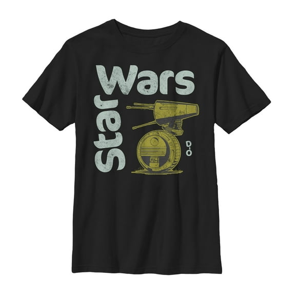 Boy's Star Wars: The Rise of Skywalker D-0 Roll Graphic Tee Black Large