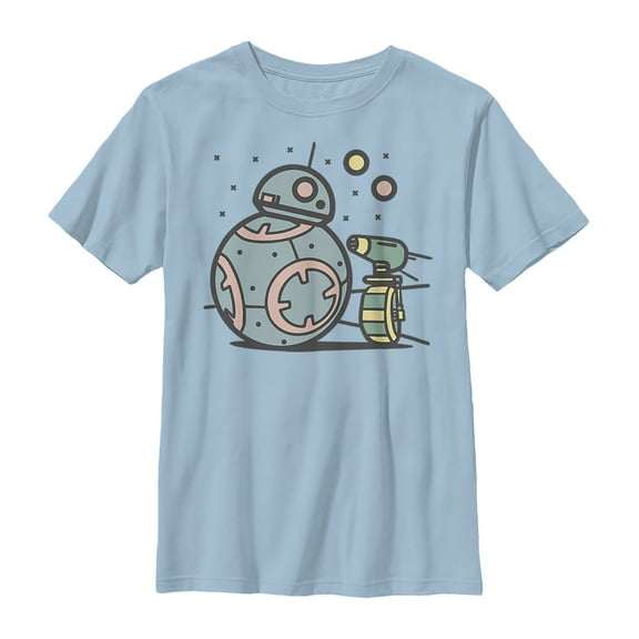 Boy's Star Wars: The Rise of Skywalker Droid Cuties  Graphic Tee Light Blue X Large