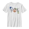 thumbnail image 1 of Boy's Star Wars: The Rise of Skywalker Droid Party  Graphic Tee White Small, 1 of 4