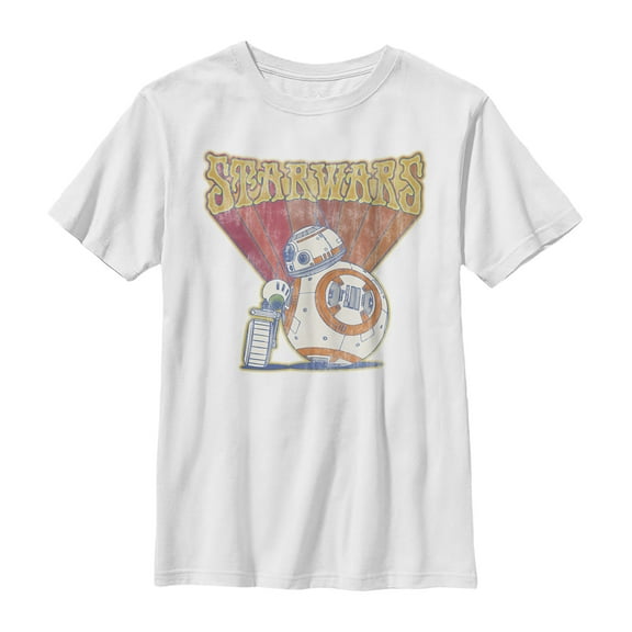 Boy's Star Wars: The Rise of Skywalker Groovy Droid Duo Graphic Tee White Large
