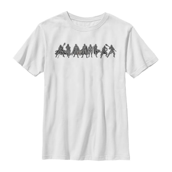 Boy's Star Wars: The Rise of Skywalker Knights of Ren Line Graphic Tee White Medium