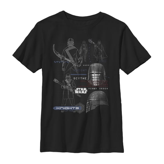 Boy's Star Wars: The Rise of Skywalker Knights of Ren Warrior Graphic Tee Black X Large