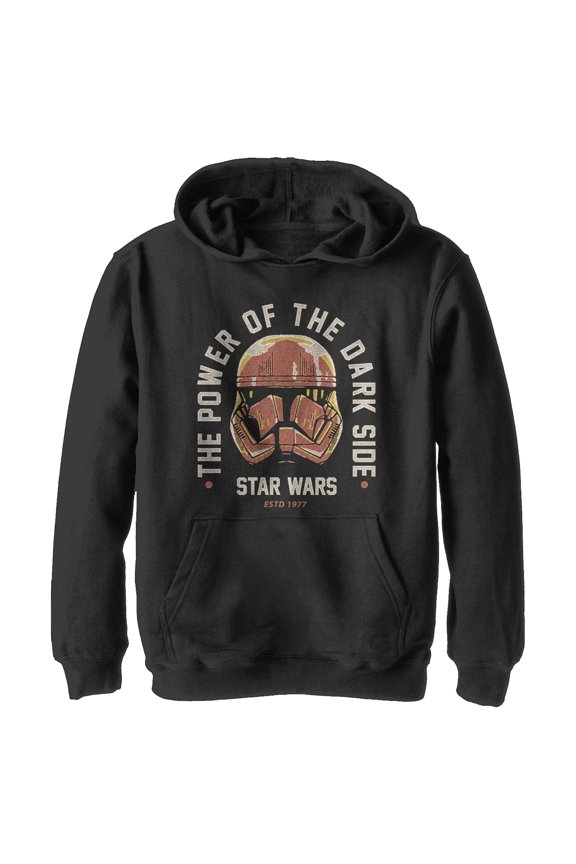 Boy's Star Wars: The Rise of Skywalker Power of Sith Trooper Pull Over Hoodie Black Medium
