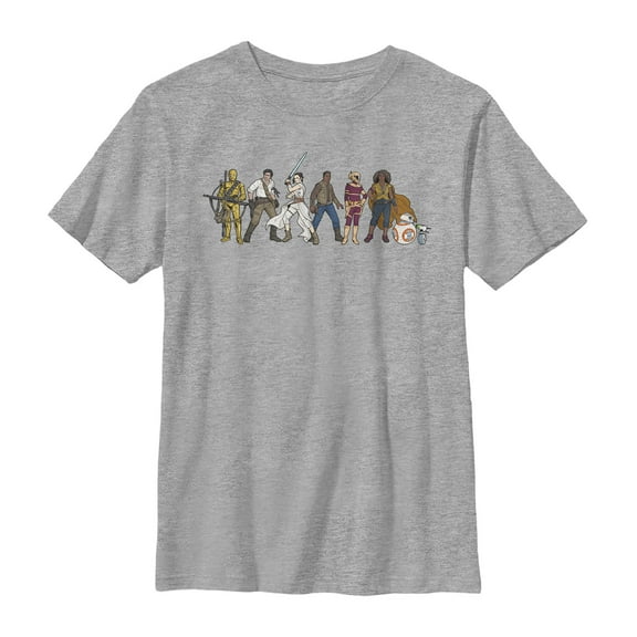 Boy's Star Wars: The Rise of Skywalker Rebel Line  Graphic Tee Athletic Heather Large