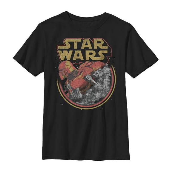 Boy's Star Wars: The Rise of Skywalker Retro Knights of Ren  Graphic Tee Black Large