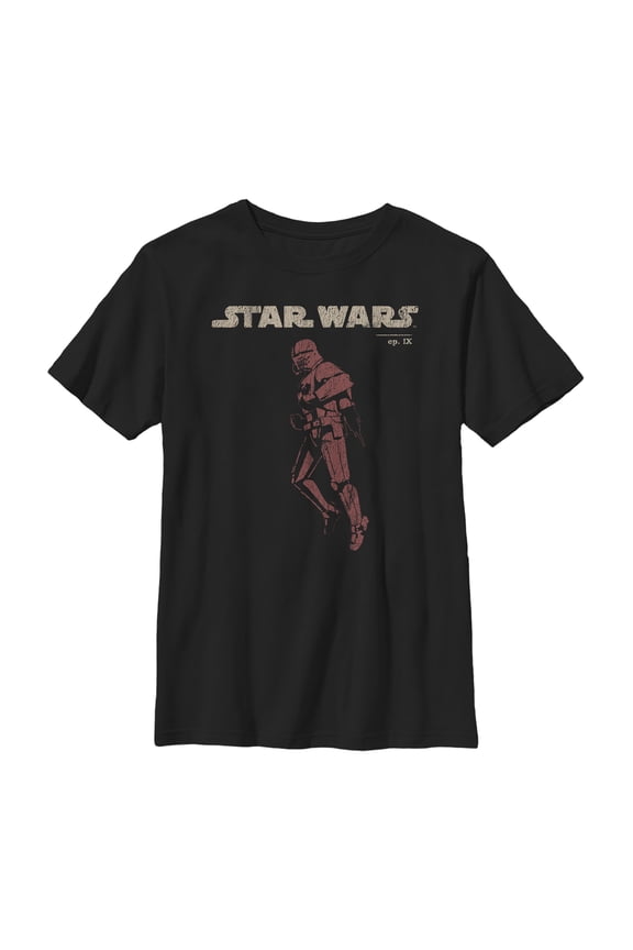Boy's Star Wars: The Rise of Skywalker Retro Sith Trooper Flight Graphic Tee Black Medium