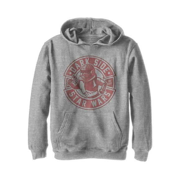 Boy's Star Wars: The Rise of Skywalker Sith Trooper Cartoon  Pull Over Hoodie Athletic Heather Medium