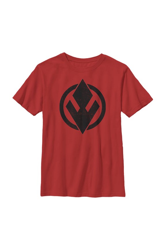 Boy's Star Wars: The Rise of Skywalker Sith Trooper Logo Graphic Tee Red Large