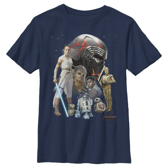 Boy's Star Wars: The Rise of Skywalker Sith Villain Trooper Graphic Tee Navy Blue X Large