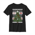 thumbnail image 1 of Boy's Star Wars Ugly Sweater Christmas Tree  Graphic Tee Black X Large, 1 of 4