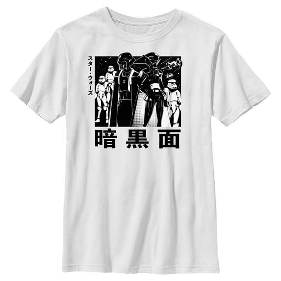 Boy's Star Wars: Visions Dark Side Anime Graphic Tee White X Small