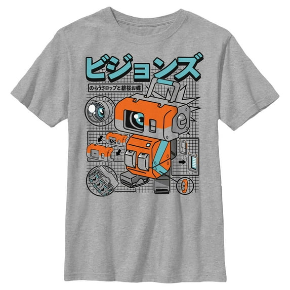 Boy's Star Wars: Visions Lop and Ocho Robot Graphic Tee Athletic Heather Medium