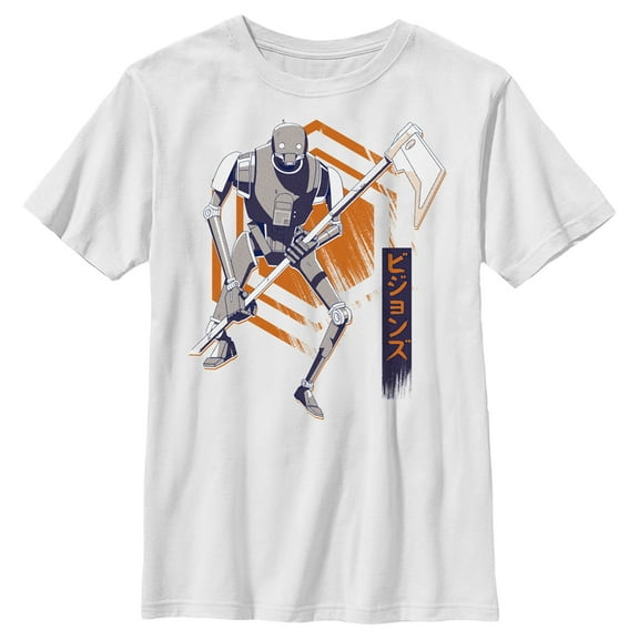Boy's Star Wars: Visions Ocho  Graphic Tee White Small