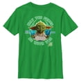 thumbnail image 1 of Boy's Star Wars: Young Jedi Adventures Jedi Master Yoda May the Force be With You  Graphic Tee Kelly Green Small, 1 of 4