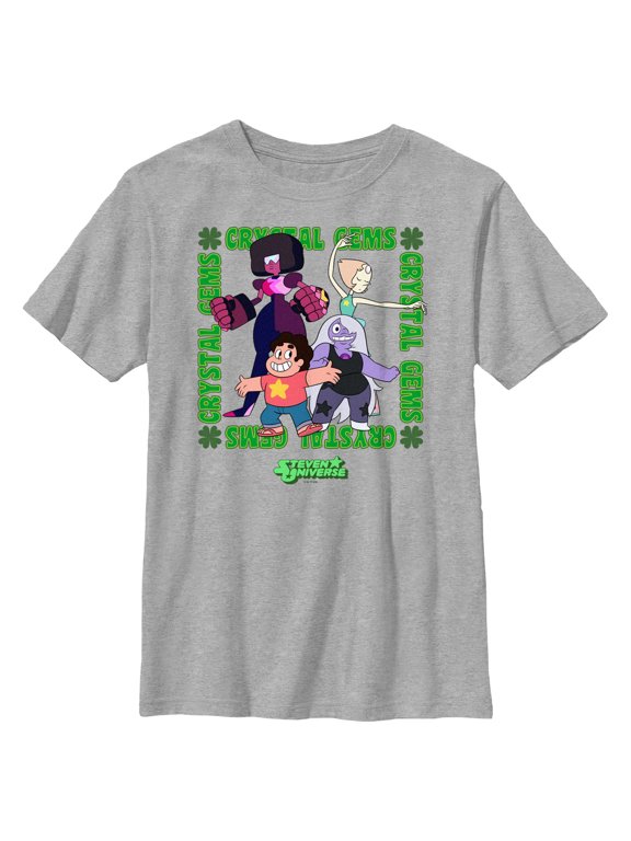Boy's Steven Universe Crystal Gems Frame Graphic Tee Athletic Heather Medium