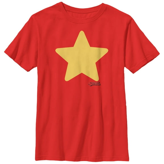 Boy's Steven Universe Star Graphic Tee Red Small