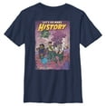thumbnail image 1 of Boy's Strange World Let's Go Make History  Graphic Tee Navy Blue Large, 1 of 4