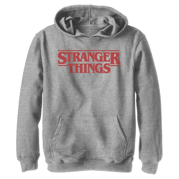 Netflix Boy's Stranger Things Bold Logo Pull Over Hoodie