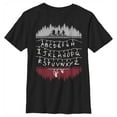 thumbnail image 1 of Netflix Boy's Stranger Things Christmas Light Message Graphic T-Shirt, 1 of 5