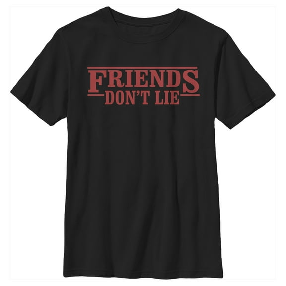 Netflix Boy's Stranger Things Don't Lie Logo Style Graphic T-Shirt