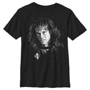 Boy's Stranger Things Eddie Munson Black and White  Graphic T-Shirt