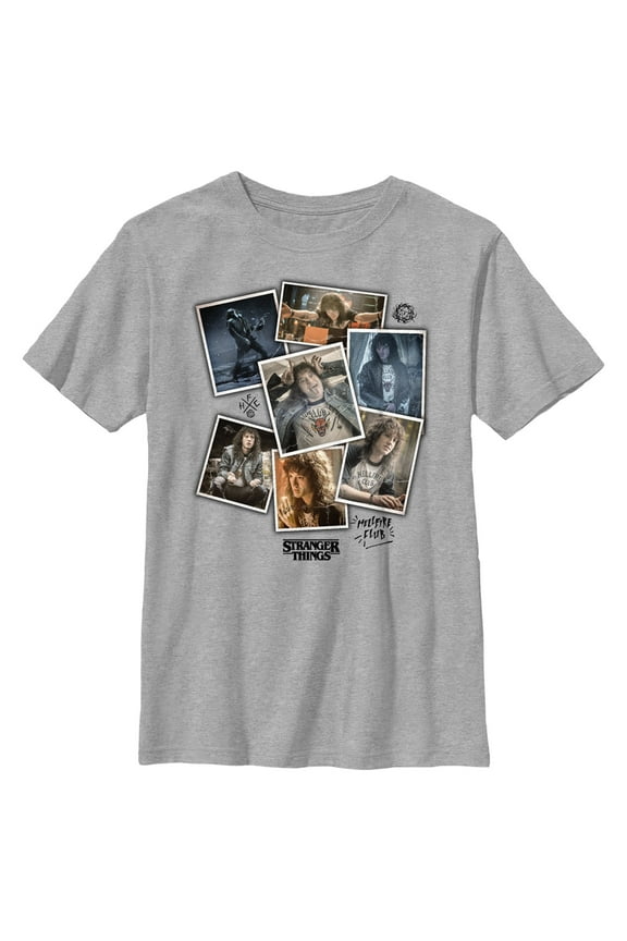 Netflix Boy's Stranger Things Eddie Munson Photo Dump Graphic T-Shirt