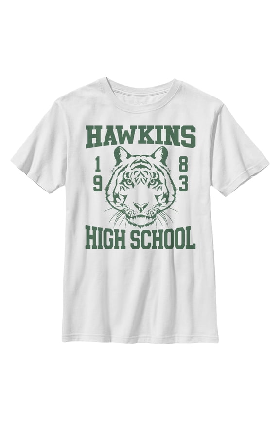Netflix Boy's Stranger Things Hawkins High School Tiger 1983 Graphic T-Shirt