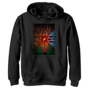 Netflix Boy's Stranger Things Roads Apart Pull Over Hoodie Black Small