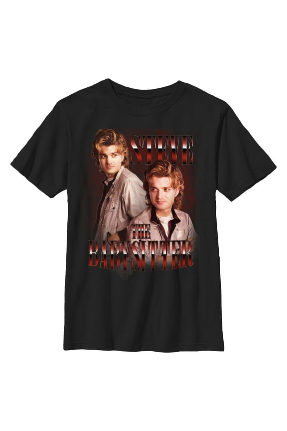 Netflix Boy's Stranger Things Steve The Babysitter Graphic T-Shirt