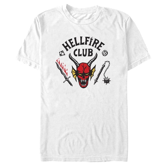 Netflix Men's Stranger Things Welcome to the Hellfire Club Graphic T-Shirt