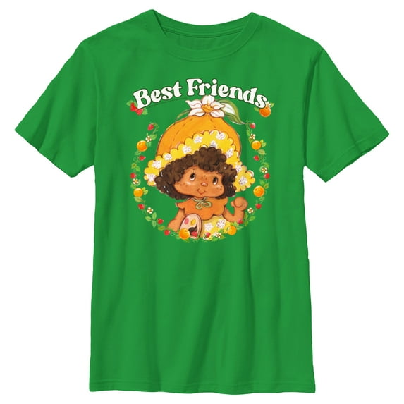 Boy's Strawberry Shortcake Cute Orange Graphic T-Shirt