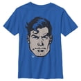 thumbnail image 1 of Boy's Superman Classic Clark Kent Portrait Graphic Tee Royal Blue Medium, 1 of 4