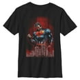 thumbnail image 1 of Boy's Superman Hero Streaks Graphic Tee Black Large, 1 of 4
