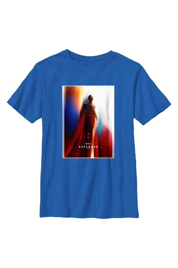 Boy's Superman Look Up Movie Poster Graphic T-Shirt