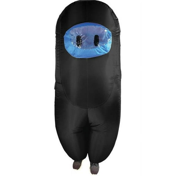 Studio Halloween Teen Black Inflatable Sus Crewmate Killer Costume - One Size Fits Most