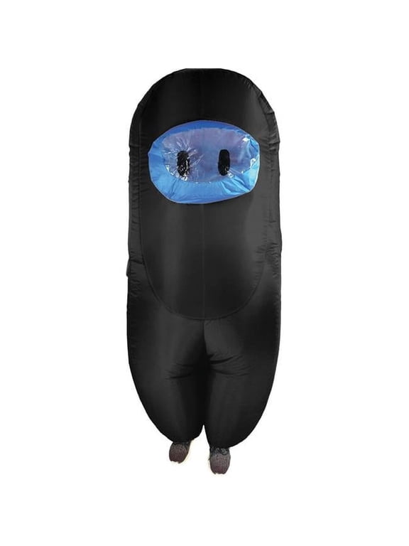 Teen Black Inflatable Sus Crewmate Killer Costume - One Size Fits Most