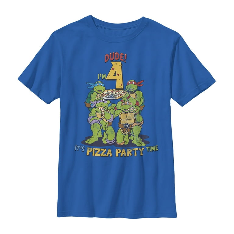 Boy's Teenage Mutant Ninja Turtles 4th Birthday Pizza Party
