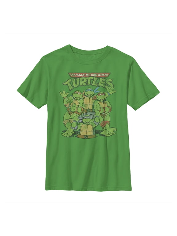 Boy's Teenage Mutant Ninja Turtles Best Friend Shot Graphic Tee Kelly Green Small