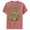 thumbnail image 1 of Boy's Teenage Mutant Ninja Turtles Best Friend Shot Performance Graphic Tee Red Heather X Large, 1 of 4