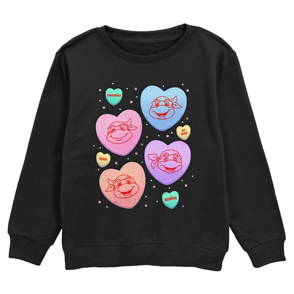 Boy's Teenage Mutant Ninja Turtles Candy Hearts  Sweatshirt