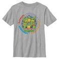 thumbnail image 1 of Boy's Teenage Mutant Ninja Turtles Colorful Heroes Circle  Graphic Tee Athletic Heather Large, 1 of 5
